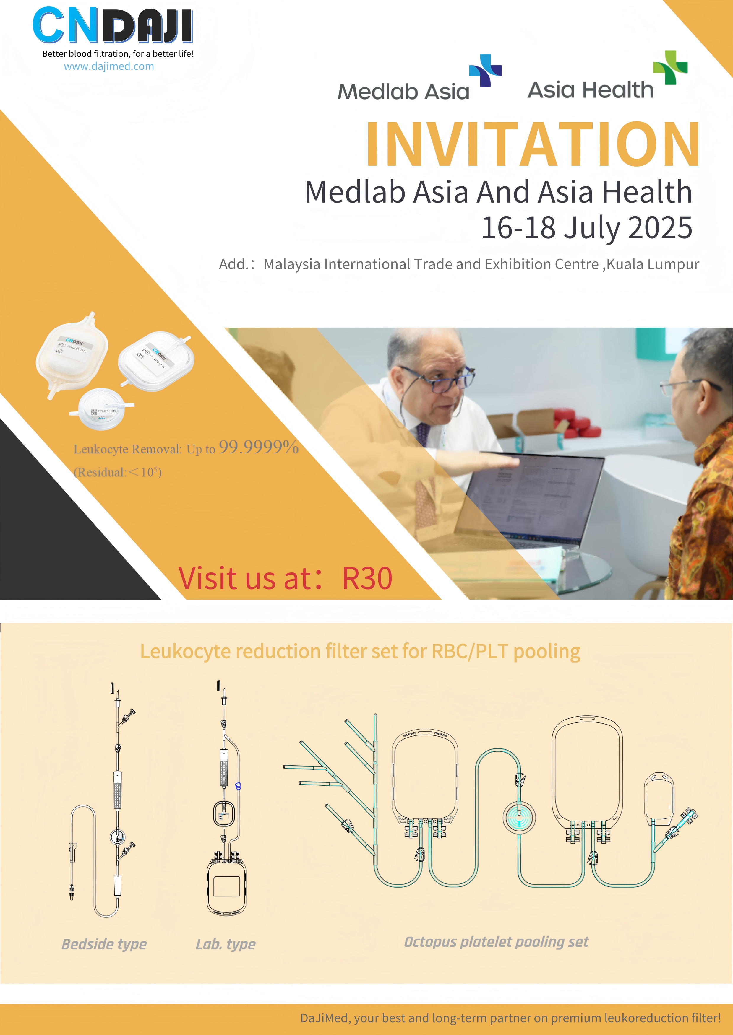 We are thrilled to announce that DaJiMed will attend Medlab Asia and Asia Health 2025! 